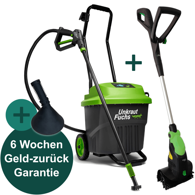 Unkrautfuchs -  FoxOne + Multibürste + Profidüse,  Unser Dream Team für den unkrautfreien Garten